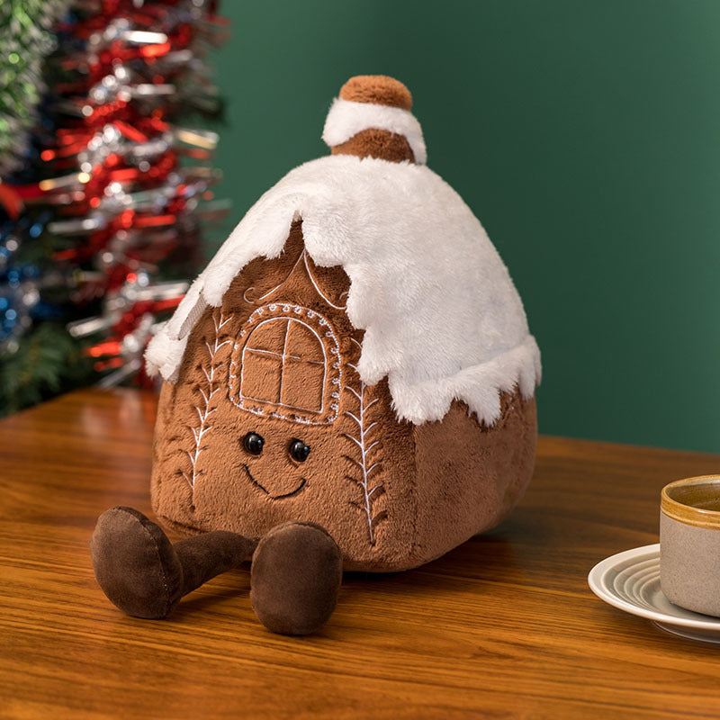 Christmas Gingerbread Man Igloo And Christmas Tree Plush Toy